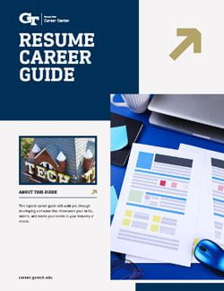 GT Career Center Resume Guide Cover